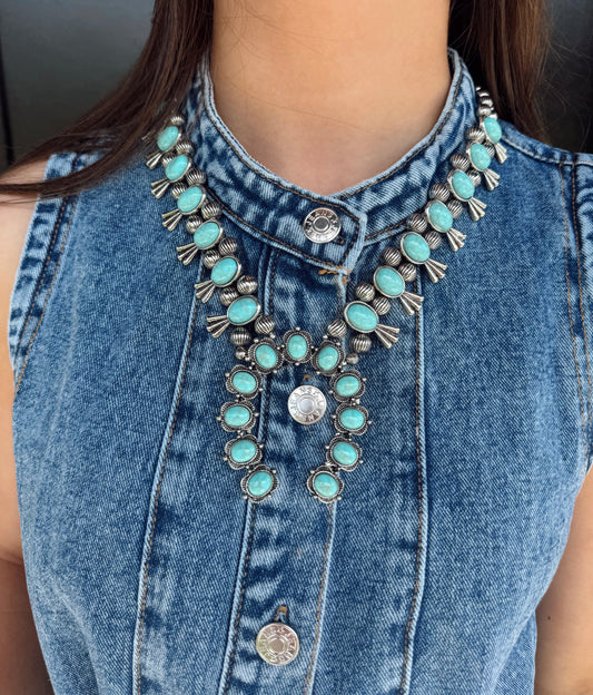 Turquoise Stone Necklace