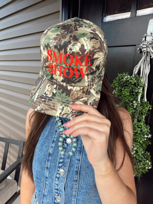 Smoke Show Embroidered Hat