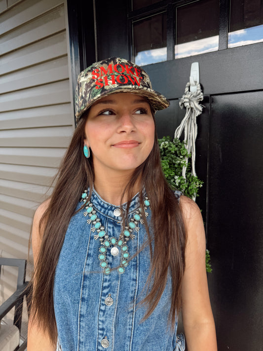 Smoke Show Embroidered Hat